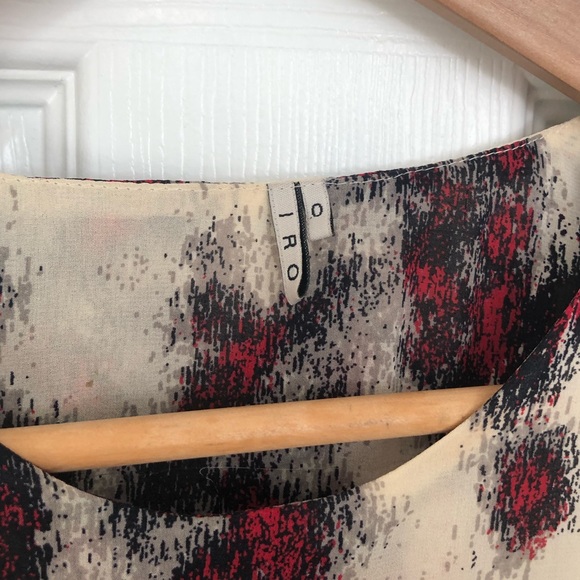 IRO Sarah Silk Printed Mini Dress - Picture 4 of 8